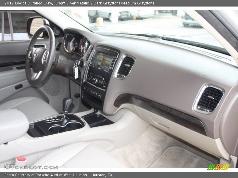 Bright Silver Metallic / Dark Graystone/Medium Graystone 2012 Dodge Durango Crew