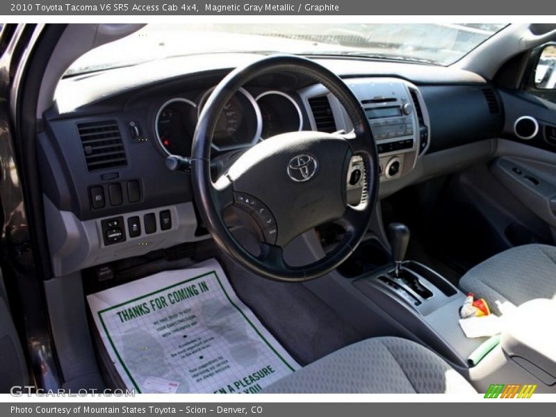 Magnetic Gray Metallic / Graphite 2010 Toyota Tacoma V6 SR5 Access Cab 4x4