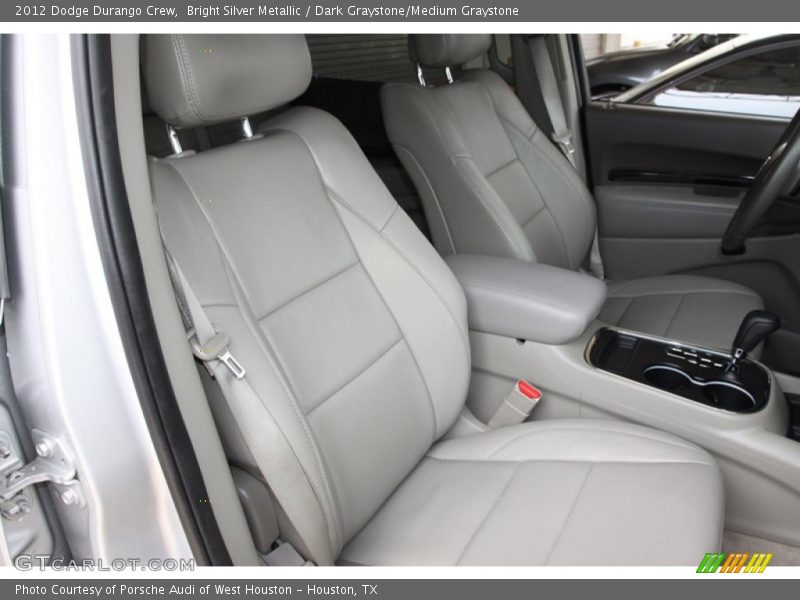 Bright Silver Metallic / Dark Graystone/Medium Graystone 2012 Dodge Durango Crew