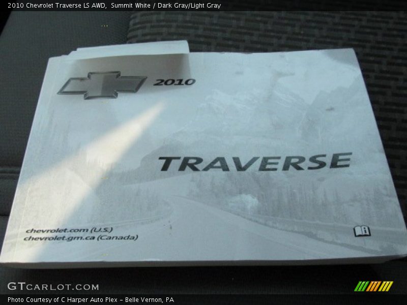 Summit White / Dark Gray/Light Gray 2010 Chevrolet Traverse LS AWD