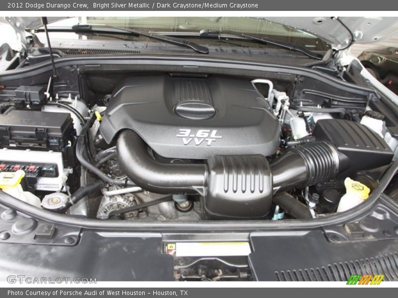Bright Silver Metallic / Dark Graystone/Medium Graystone 2012 Dodge Durango Crew