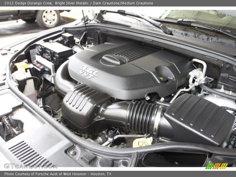 Bright Silver Metallic / Dark Graystone/Medium Graystone 2012 Dodge Durango Crew
