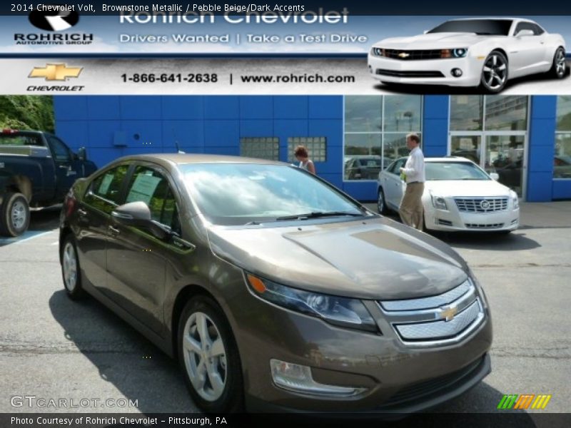 Brownstone Metallic / Pebble Beige/Dark Accents 2014 Chevrolet Volt