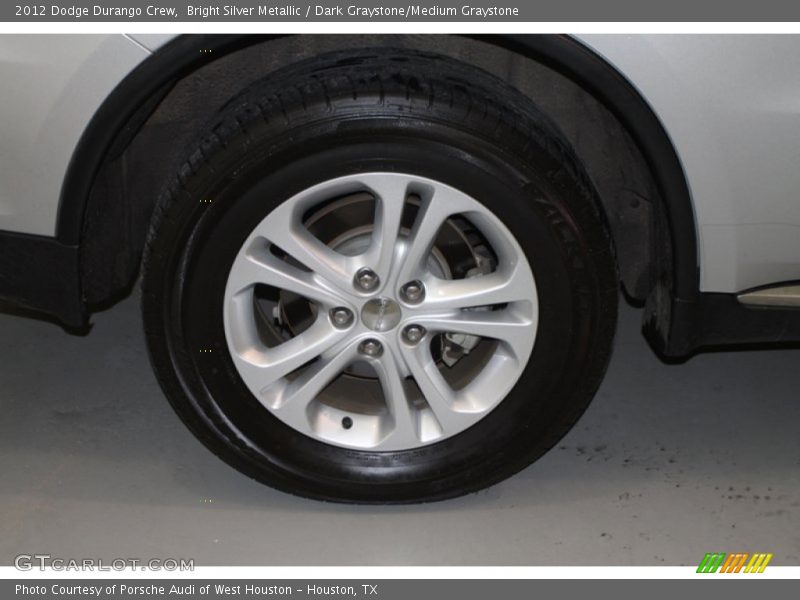 Bright Silver Metallic / Dark Graystone/Medium Graystone 2012 Dodge Durango Crew