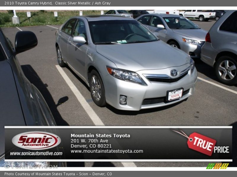 Classic Silver Metallic / Ash Gray 2010 Toyota Camry Hybrid