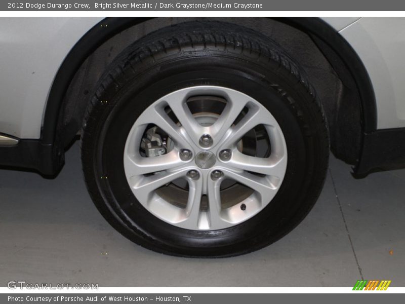 Bright Silver Metallic / Dark Graystone/Medium Graystone 2012 Dodge Durango Crew