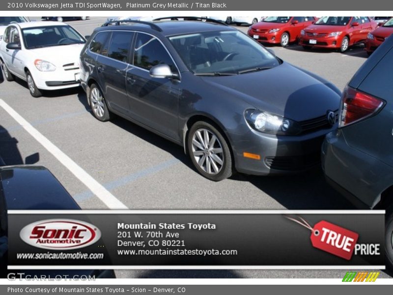 Platinum Grey Metallic / Titan Black 2010 Volkswagen Jetta TDI SportWagen