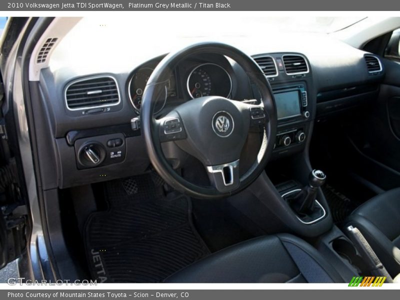 Platinum Grey Metallic / Titan Black 2010 Volkswagen Jetta TDI SportWagen