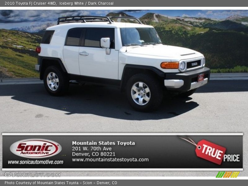 Iceberg White / Dark Charcoal 2010 Toyota FJ Cruiser 4WD