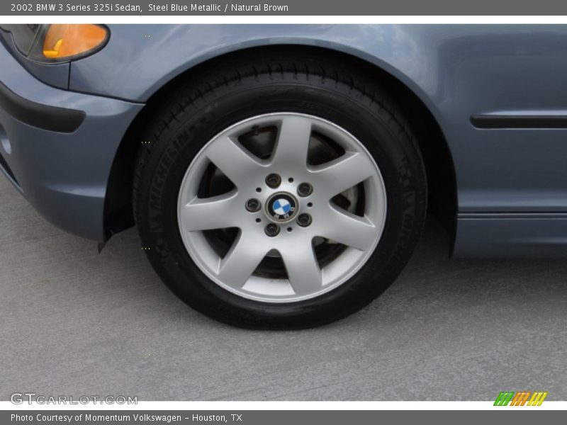 Steel Blue Metallic / Natural Brown 2002 BMW 3 Series 325i Sedan