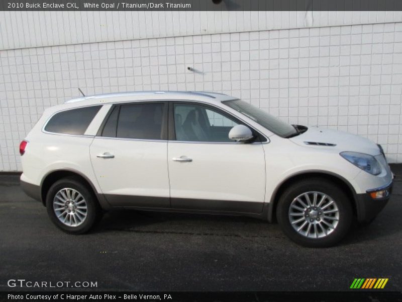 White Opal / Titanium/Dark Titanium 2010 Buick Enclave CXL