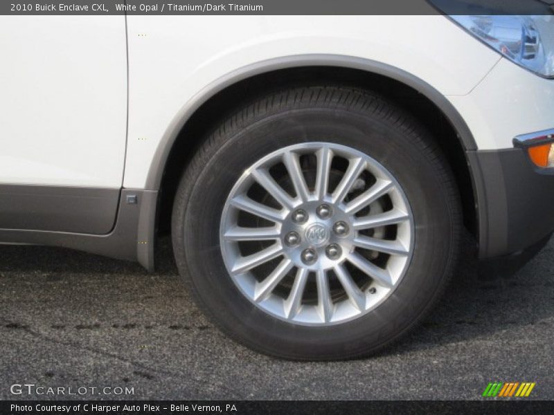 White Opal / Titanium/Dark Titanium 2010 Buick Enclave CXL