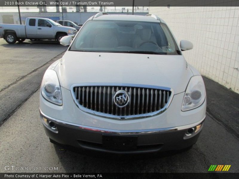 White Opal / Titanium/Dark Titanium 2010 Buick Enclave CXL