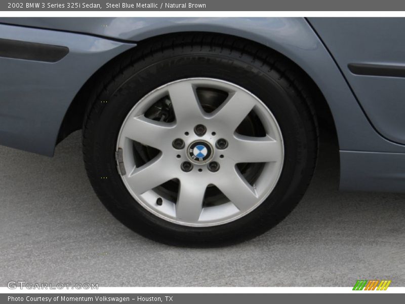 Steel Blue Metallic / Natural Brown 2002 BMW 3 Series 325i Sedan