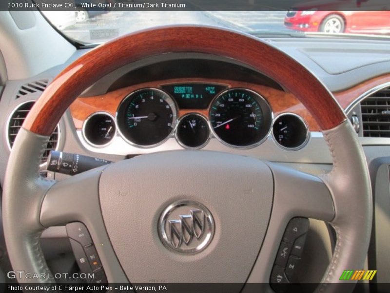 White Opal / Titanium/Dark Titanium 2010 Buick Enclave CXL
