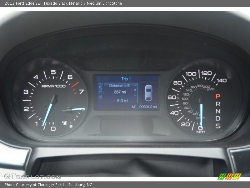 Tuxedo Black Metallic / Medium Light Stone 2013 Ford Edge SE