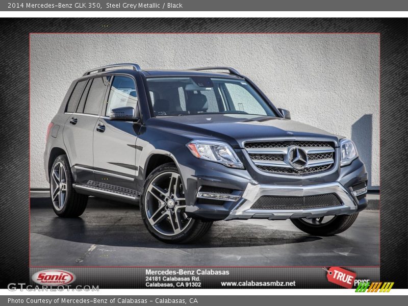 Steel Grey Metallic / Black 2014 Mercedes-Benz GLK 350