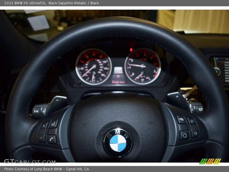 Black Sapphire Metallic / Black 2013 BMW X6 xDrive50i
