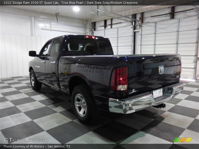True Blue Pearl / Dark Slate Gray/Medium Graystone 2012 Dodge Ram 1500 ST Quad Cab