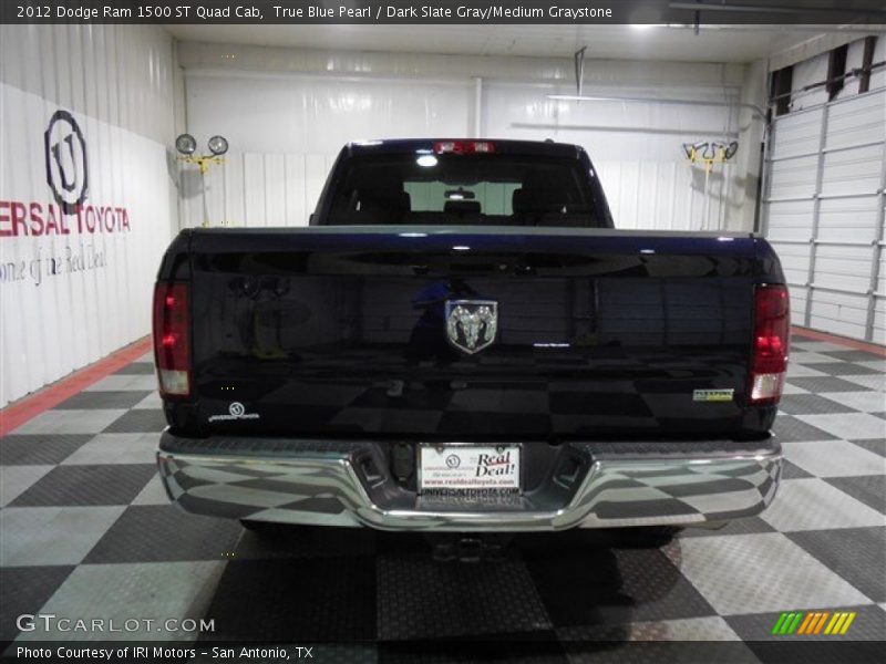 True Blue Pearl / Dark Slate Gray/Medium Graystone 2012 Dodge Ram 1500 ST Quad Cab