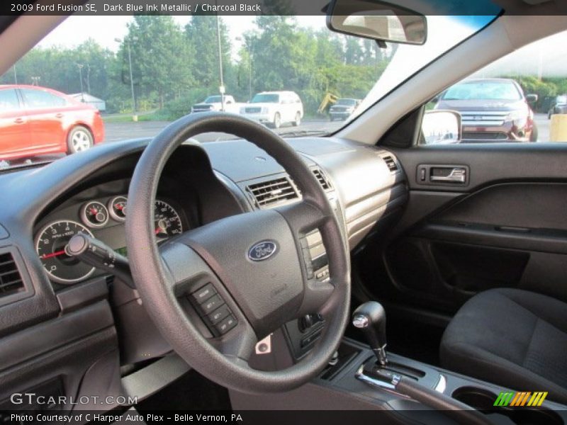 Dark Blue Ink Metallic / Charcoal Black 2009 Ford Fusion SE