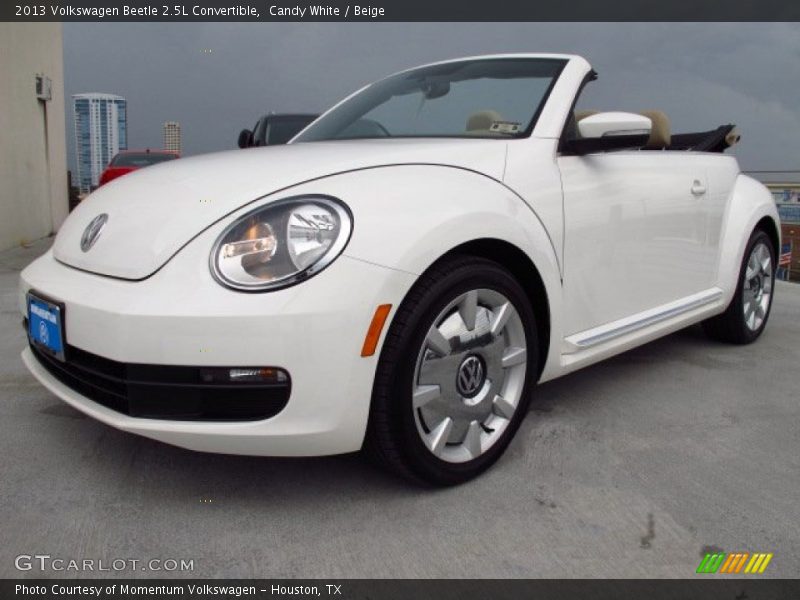 Candy White / Beige 2013 Volkswagen Beetle 2.5L Convertible