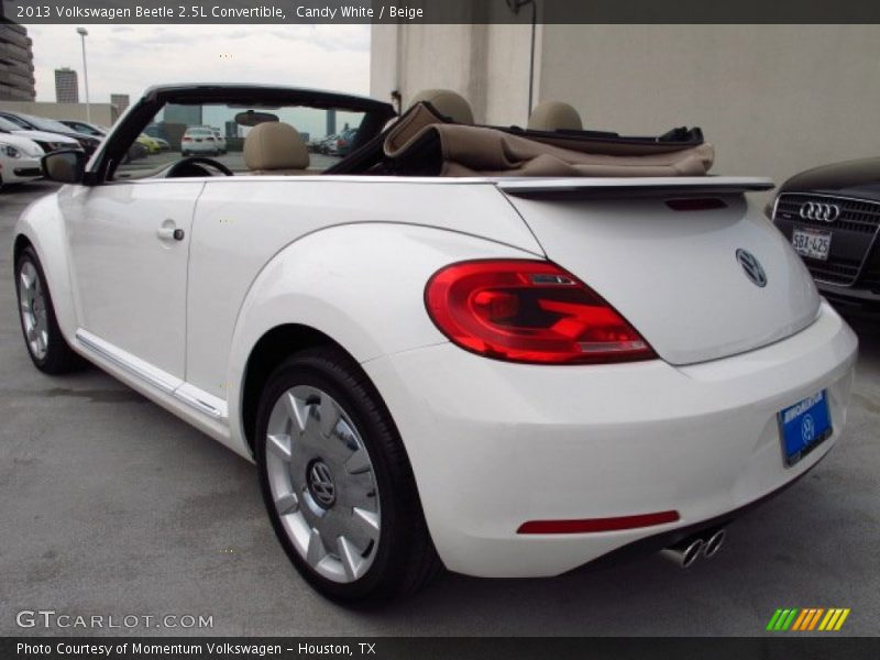 Candy White / Beige 2013 Volkswagen Beetle 2.5L Convertible