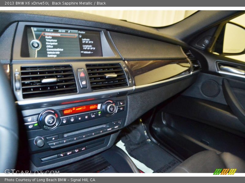 Black Sapphire Metallic / Black 2013 BMW X6 xDrive50i