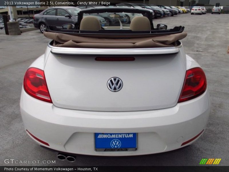 Candy White / Beige 2013 Volkswagen Beetle 2.5L Convertible