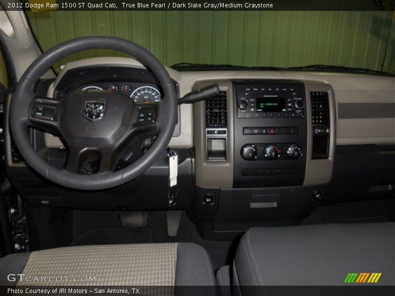True Blue Pearl / Dark Slate Gray/Medium Graystone 2012 Dodge Ram 1500 ST Quad Cab