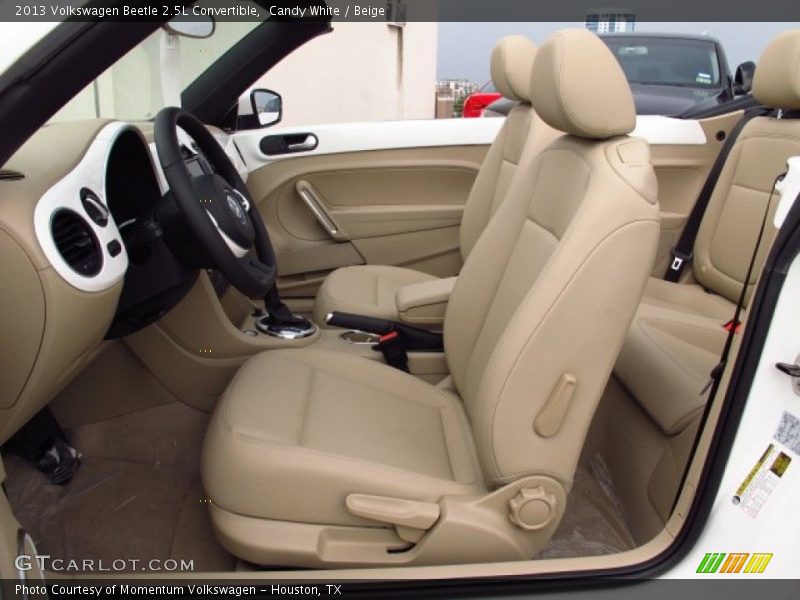 Candy White / Beige 2013 Volkswagen Beetle 2.5L Convertible