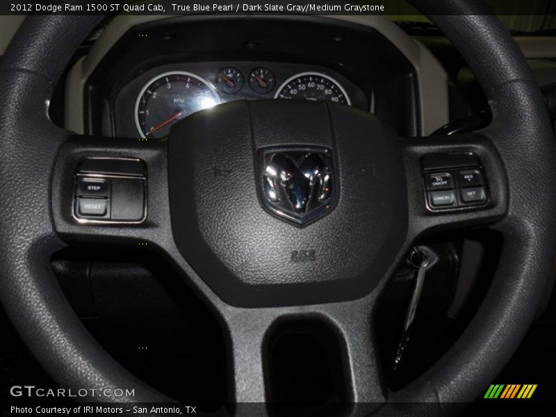 True Blue Pearl / Dark Slate Gray/Medium Graystone 2012 Dodge Ram 1500 ST Quad Cab