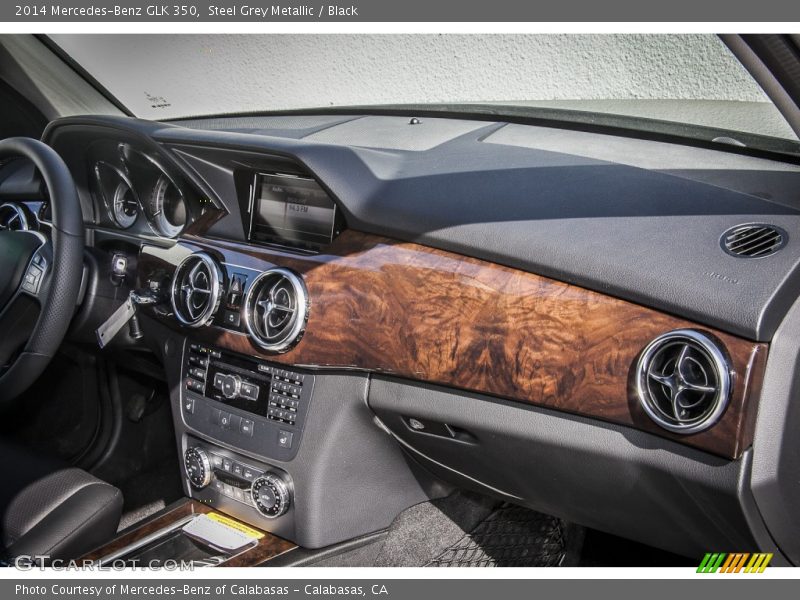 Steel Grey Metallic / Black 2014 Mercedes-Benz GLK 350