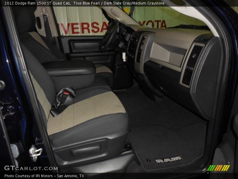 True Blue Pearl / Dark Slate Gray/Medium Graystone 2012 Dodge Ram 1500 ST Quad Cab