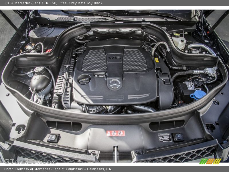 Steel Grey Metallic / Black 2014 Mercedes-Benz GLK 350
