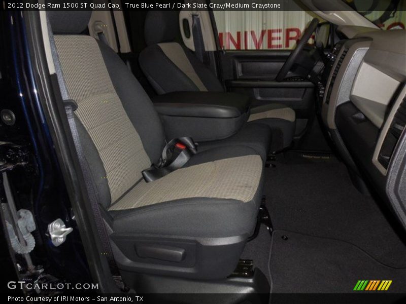 True Blue Pearl / Dark Slate Gray/Medium Graystone 2012 Dodge Ram 1500 ST Quad Cab