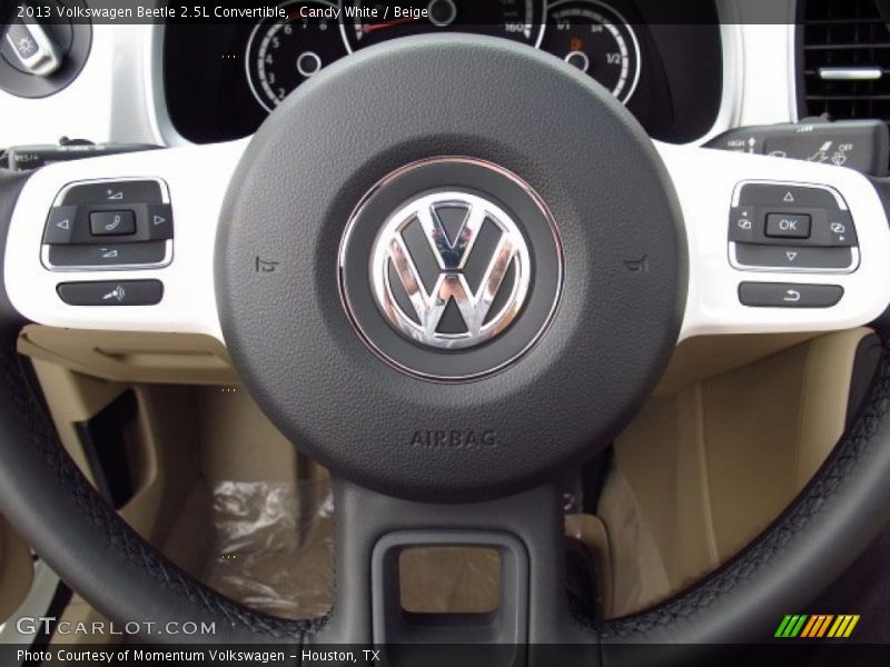 Candy White / Beige 2013 Volkswagen Beetle 2.5L Convertible