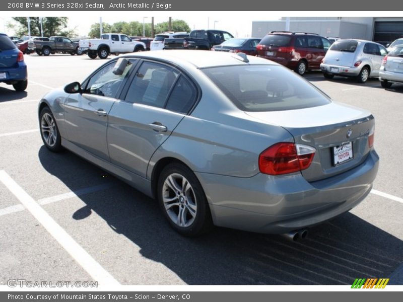 Arctic Metallic / Beige 2008 BMW 3 Series 328xi Sedan