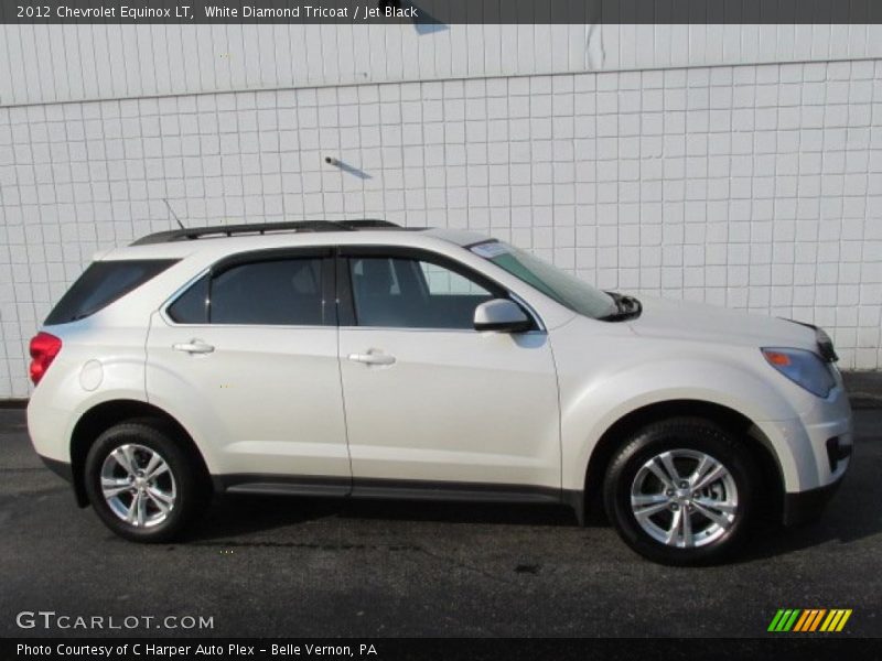 White Diamond Tricoat / Jet Black 2012 Chevrolet Equinox LT