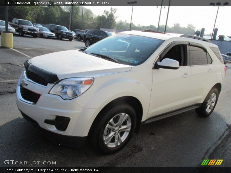 White Diamond Tricoat / Jet Black 2012 Chevrolet Equinox LT