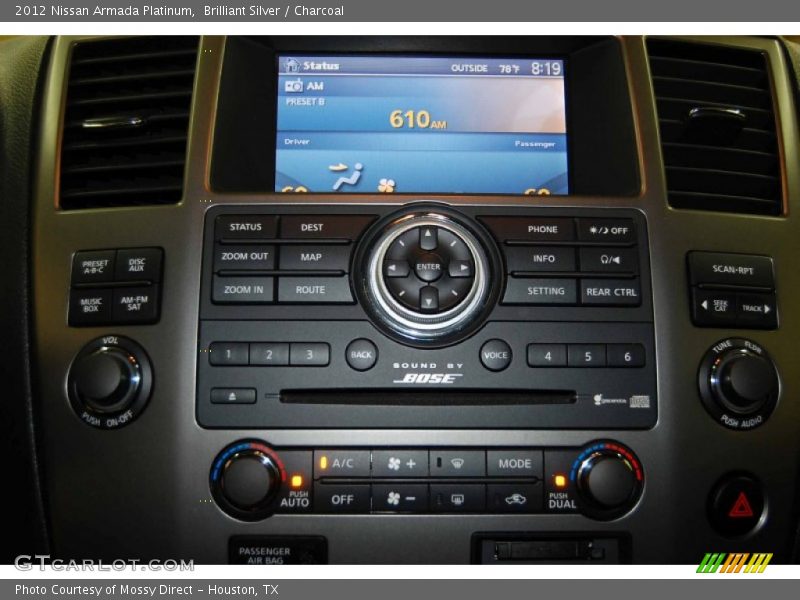 Brilliant Silver / Charcoal 2012 Nissan Armada Platinum