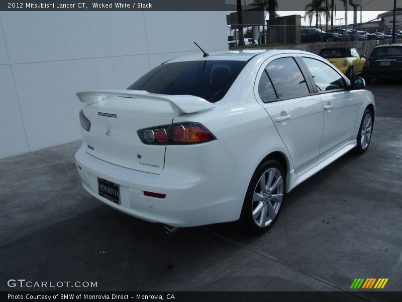 Wicked White / Black 2012 Mitsubishi Lancer GT