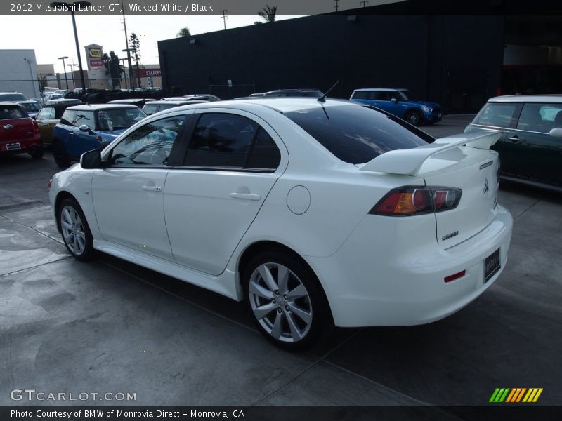 Wicked White / Black 2012 Mitsubishi Lancer GT