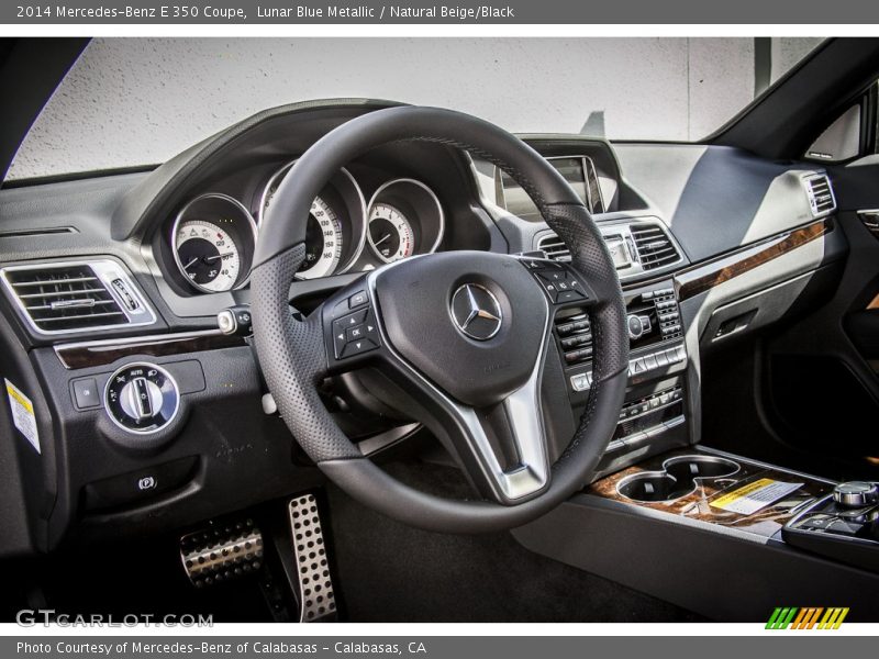 Lunar Blue Metallic / Natural Beige/Black 2014 Mercedes-Benz E 350 Coupe