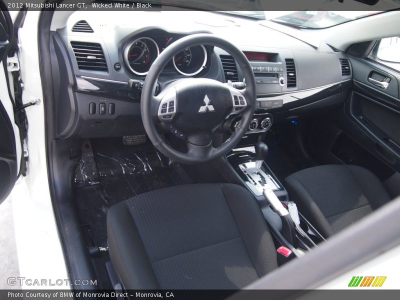 Wicked White / Black 2012 Mitsubishi Lancer GT