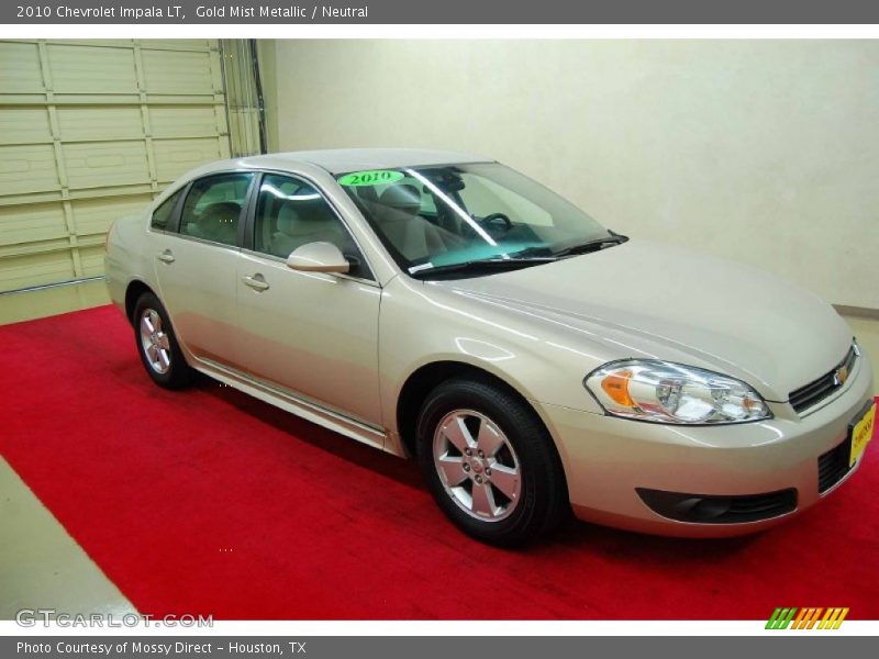Gold Mist Metallic / Neutral 2010 Chevrolet Impala LT