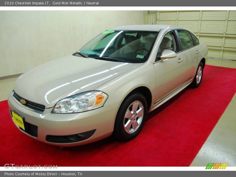 Gold Mist Metallic / Neutral 2010 Chevrolet Impala LT