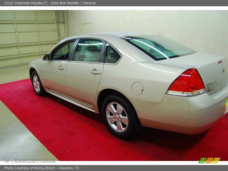 Gold Mist Metallic / Neutral 2010 Chevrolet Impala LT