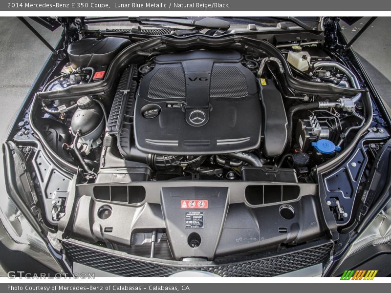 Lunar Blue Metallic / Natural Beige/Black 2014 Mercedes-Benz E 350 Coupe