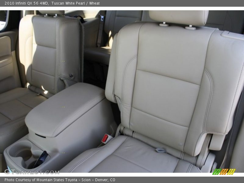 Tuscan White Pearl / Wheat 2010 Infiniti QX 56 4WD